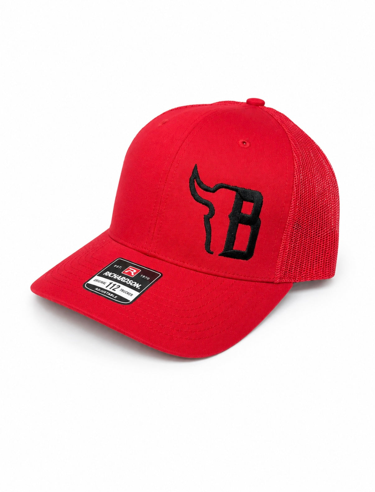 Solid Red / Black Big B