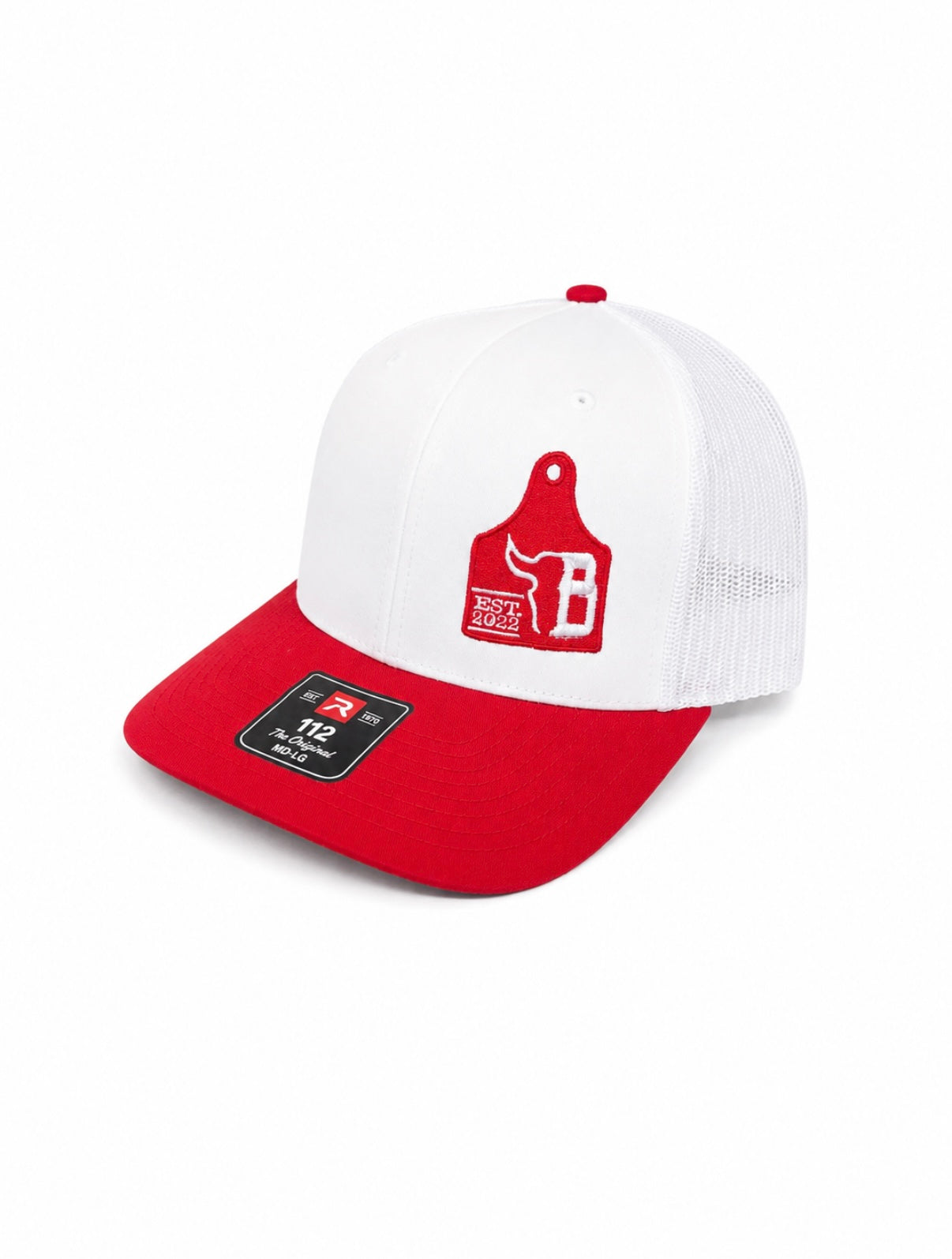 Red / White Cow Tag