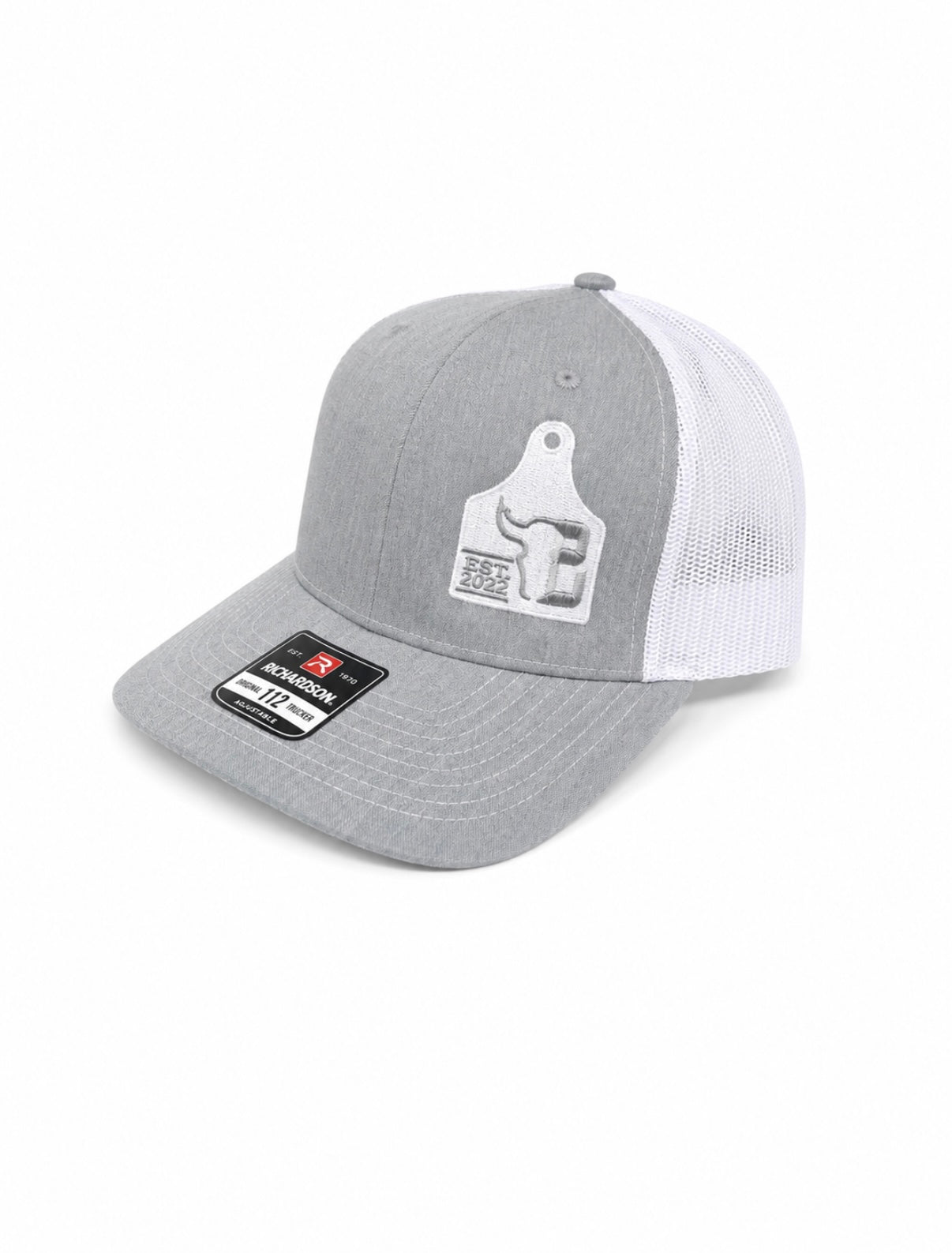 Light Grey / White Cow Tag