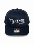 Solid Navy / White Buckhorn